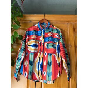 Vintage Cricket by the Creek Southwest Aztec Shirt – 100% Cotton – L – NWT